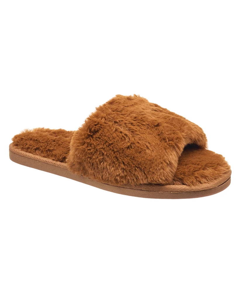 Nine West Women's Faux Fur Slide