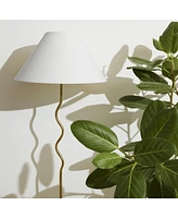 Brightech Squiggle 22" Led Contemporary Modern Floor Lamp with Empire Shade
