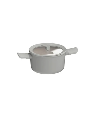 BergHOFF Balance Non-stick Ceramic Stockpot 8", 3.3qt. With Glass Lid, Recycled Aluminum