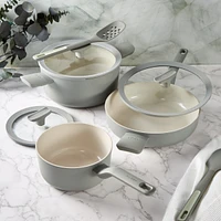 BergHOFF Balance Non-stick Ceramic Stockpot 10", 4.6qt. With Glass Lid, Recycled Aluminum