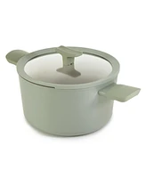 BergHOFF Balance Nonstick Ceramic Stockpot 10", 5.8qt. With Glass Lid, Recycled Aluminum