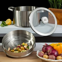 BergHOFF Graphite Recycled 18/10 Stainless Steel Steamer Insert 10"