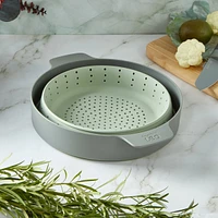 BergHOFF Balance 3Pc Non-stick Ceramic Steamer Set, Recycled Aluminum