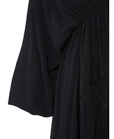 Nocturne Women's V-Neck Beaded Long Dress