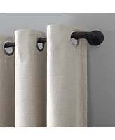 Archaeo Linen Blend Blackout Grommet Top Curtain