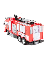 World Tech Toys Fire Truck Remote Control Truck w/ Light Up Lights Shoots Water