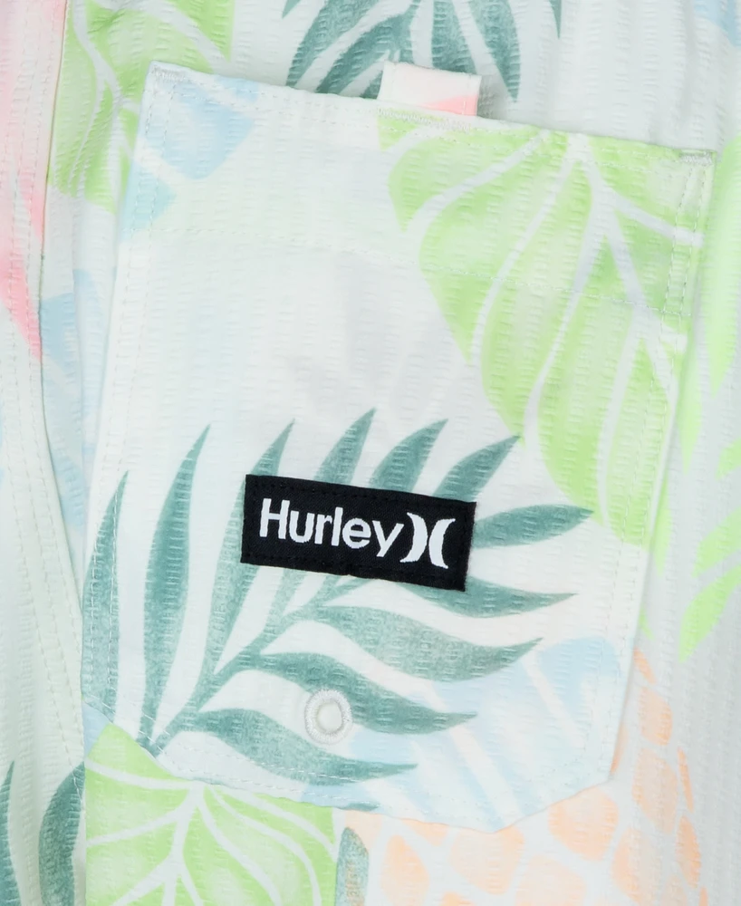 Hurley Big Boys Washed Pineapple Pull-On Swim Shorts