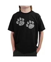 La Pop Art Boys Word T-shirt - Meow Cat Prints