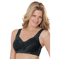 Comfort Choice Plus Size Side Wire Lace Bra