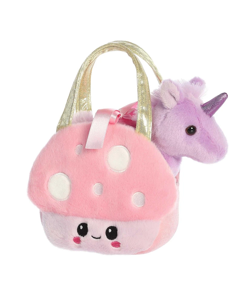 Aurora Small Lil Mushroom Unicorn Fancy Pals Fashionable Plush Toy Purple 7"