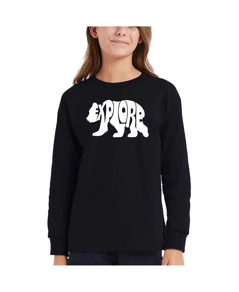 La Pop Art Girls Explore Word Long Sleeve T-Shirt