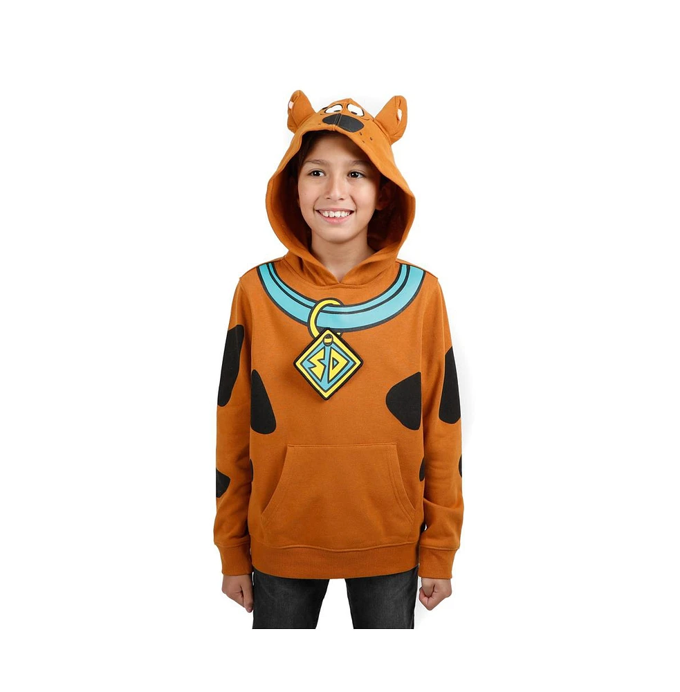 Scooby Doo Boys Youth Cartoon Character Cosplay Hoodie W/ 3D Ears