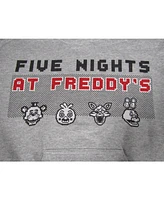 Five Nights at Freddy's Boys Pixel Faces Athletic Heather Sweatshirt