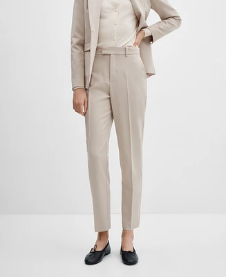 Mango Women's Straight Suit Pants