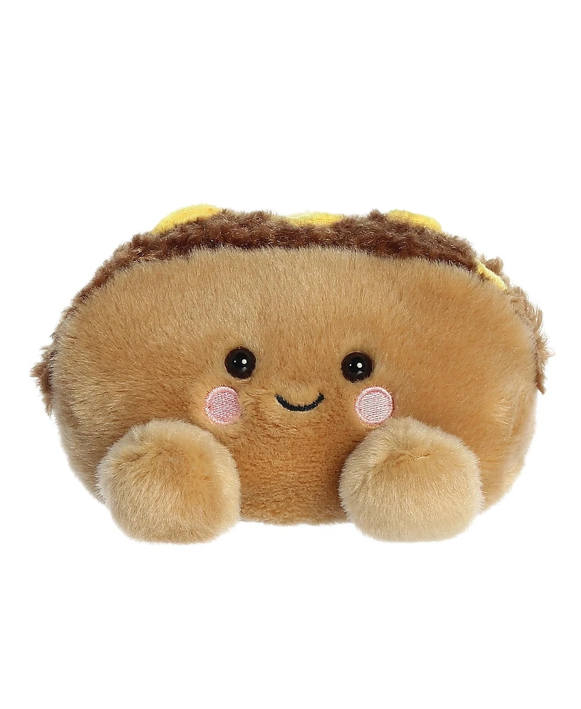 Aurora Mini Mike Philly Cheesesteak Palm Pals Adorable Plush Toy Brown 5"