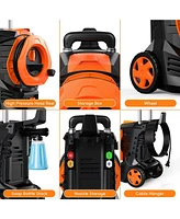 Sugift 2600 Psi 2.0 Gpm Electric High Pressure Washer, Cleans Cars/Fences/Patios