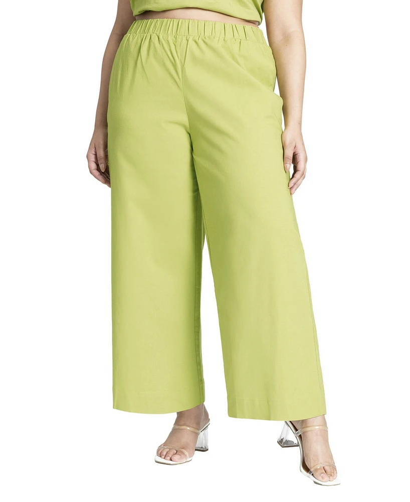 Eloquii Plus Easy Wide Leg Pant