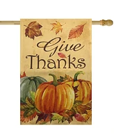 Northlight Give Thanks Autumn Harvest Outdoor House Flag 28" x 40"