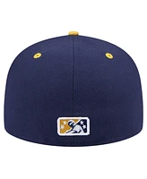 New Era Men's Navy Wisconsin Timber Rattlers Theme Night Brewers Sunday 59FIFTY Fitted Hat