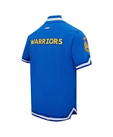 Pro Standard Men's Royal Golden State Warriors Classic Warm-Up Full-Snap Jacket