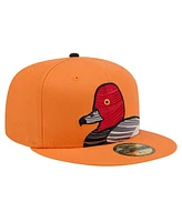 New Era Men's Orange Aberdeen IronBirds Theme Night Decoys 59FIFTY Fitted Hat