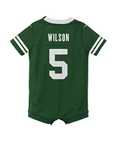 Nike Newborn Garrett Wilson Legacy Green New York Jets Game Romper Jersey