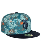 New Era Men's Teal/Navy Tigres de Quintana Roo Mexico League On Field 59FIFTY Fitted Hat