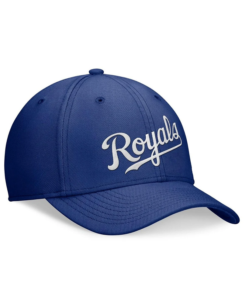 Nike Men's Royal Kansas City Royals Primetime Performance SwooshFlex Hat