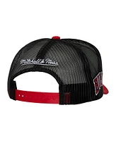 Mitchell & Ness Men's White Chicago Bulls Hardwood Classics Blocker Foam Front Trucker Snapback Hat