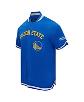 Pro Standard Men's Royal Golden State Warriors Classic Warm-Up Full-Snap Jacket