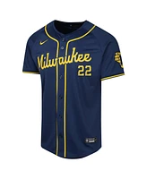 Nike Big Boys and Girls Christian Yelich Navy Milwaukee Brewers Alternate Limited Player Jersey