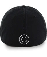 47 Brand Men's Black Chicago Cubs Crosstown Classic Franchise Fitted Hat