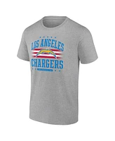 Fanatics Men's Gray Los Angeles Chargers Americana T-Shirt