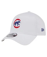 New Era Men's White Chicago Cubs Tc A-Frame 9FORTY Adjustable Hat