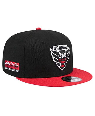 New Era Men's Black D.c. United 2024 Jersey Hook 9FIFTY Snapback Hat
