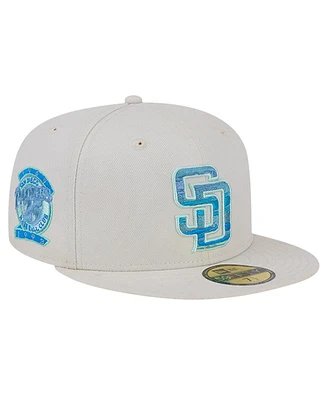 New Era Men's Khaki San Diego Padres Stone Mist 59FIFTY Fitted Hat