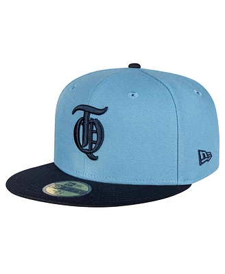 New Era Men's Light Blue/Navy Tigres de Quintana Roo Mexico League On Field 59FIFTY Fitted Hat