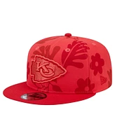 New Era Men's Red Kansas City Chiefs Leafy 9FIFTY Snapback Hat