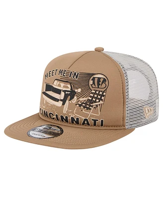 New Era Men's Tan Cincinnati Bengals Meet Me 9FIFTY Snapback Hat