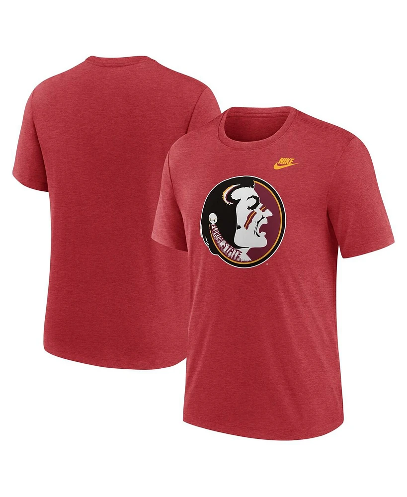 Nike Men's Florida State Seminoles Blitz Evergreen Legacy Primary Tri-Blend T-Shirt