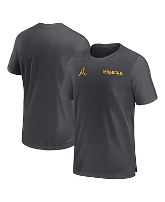 Jordan Men's Michigan Wolverines 2024 Sideline Coach Performance Top