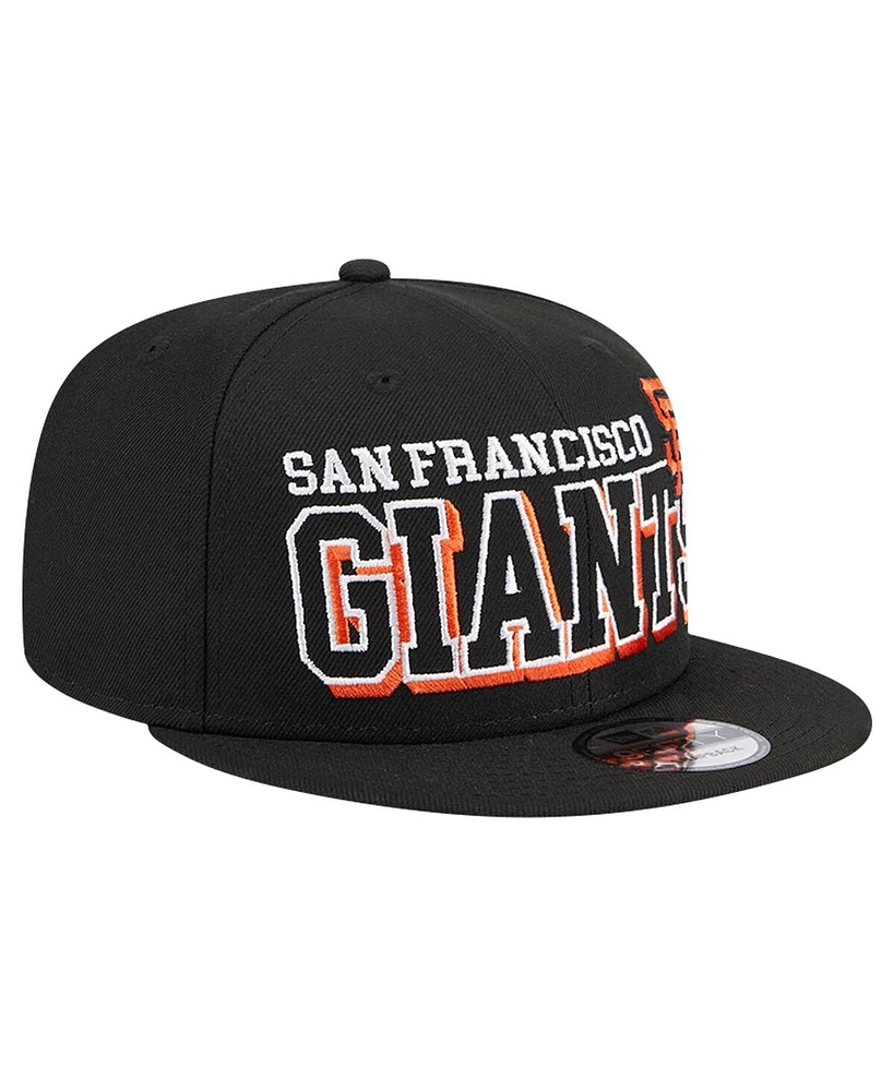 New Era Men's Black San Francisco Giants Game Day Bold 9FIFTY Snapback Hat