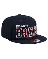 New Era Men's Navy Atlanta Braves Game Day Bold 9FIFTY Snapback Hat