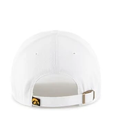 47 Brand Women's White Iowa Hawkeyes Sidney Clean Up Adjustable Hat