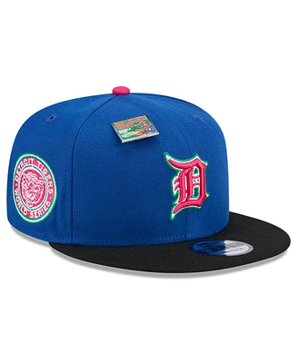 New Era Men's Royal/Black Detroit Tigers Watermelon Big League Chew Flavor Pack 9FIFTY Snapback Hat