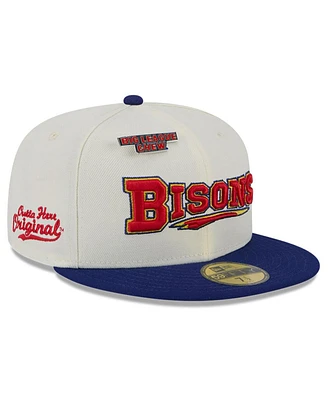 New Era Men's White Buffalo Bisons Big League Chew Original 59FIFTY Fitted Hat