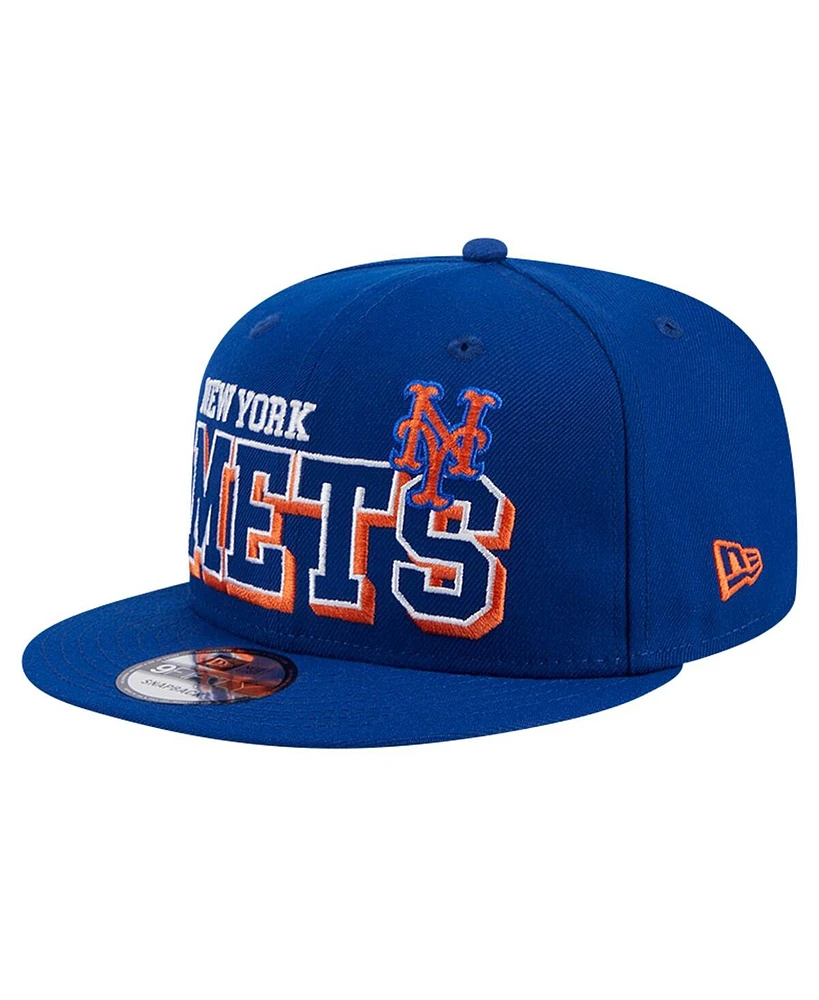 New Era Men's Royal New York Mets Game Day Bold 9FIFTY Snapback Hat