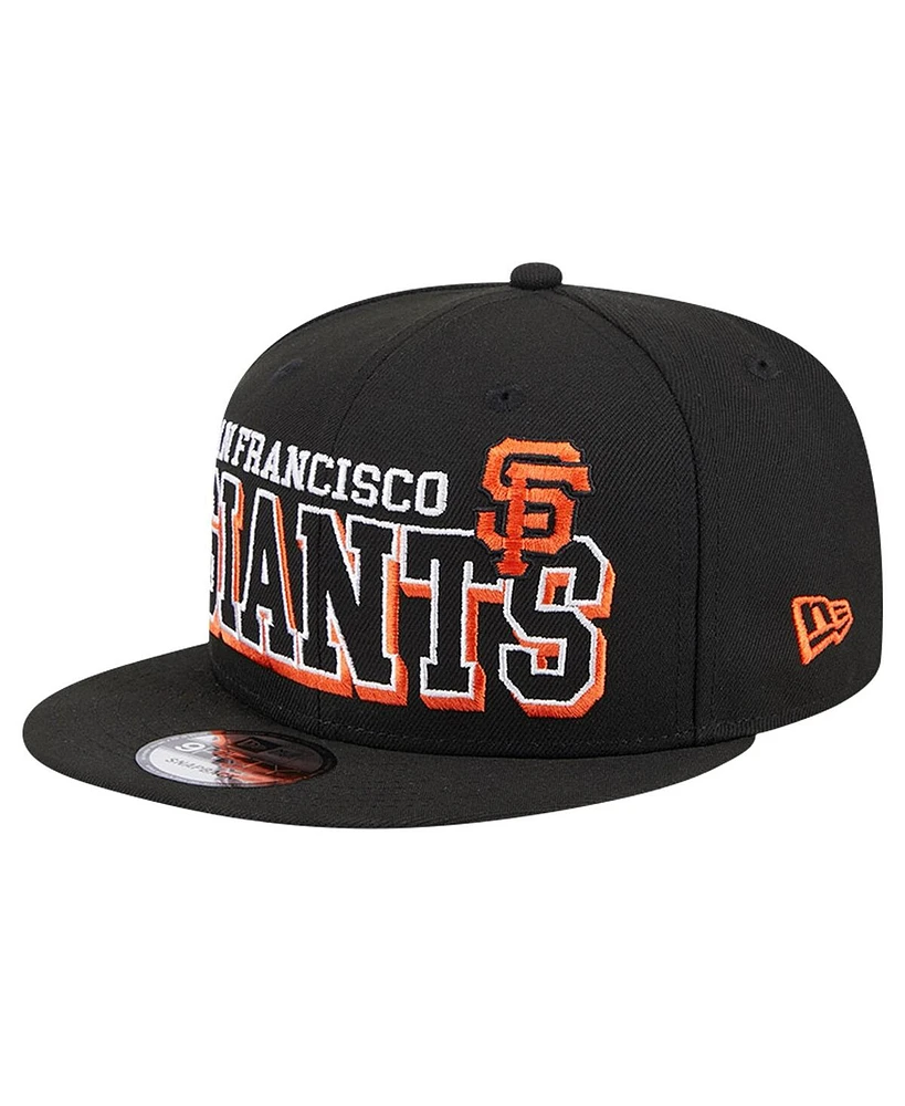 New Era Men's Black San Francisco Giants Game Day Bold 9FIFTY Snapback Hat