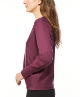 Melissa Paige Women's Ribbed Block-Stitch Dolman-Sleeve Sweater