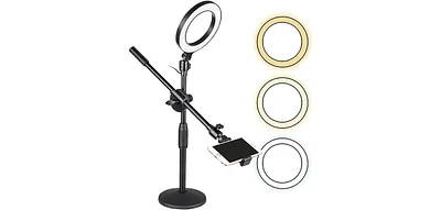 5 Core 6 Inch Ring Light with Phone Mount Dimmable Selfie Led Circle Lights - Ring Mob St